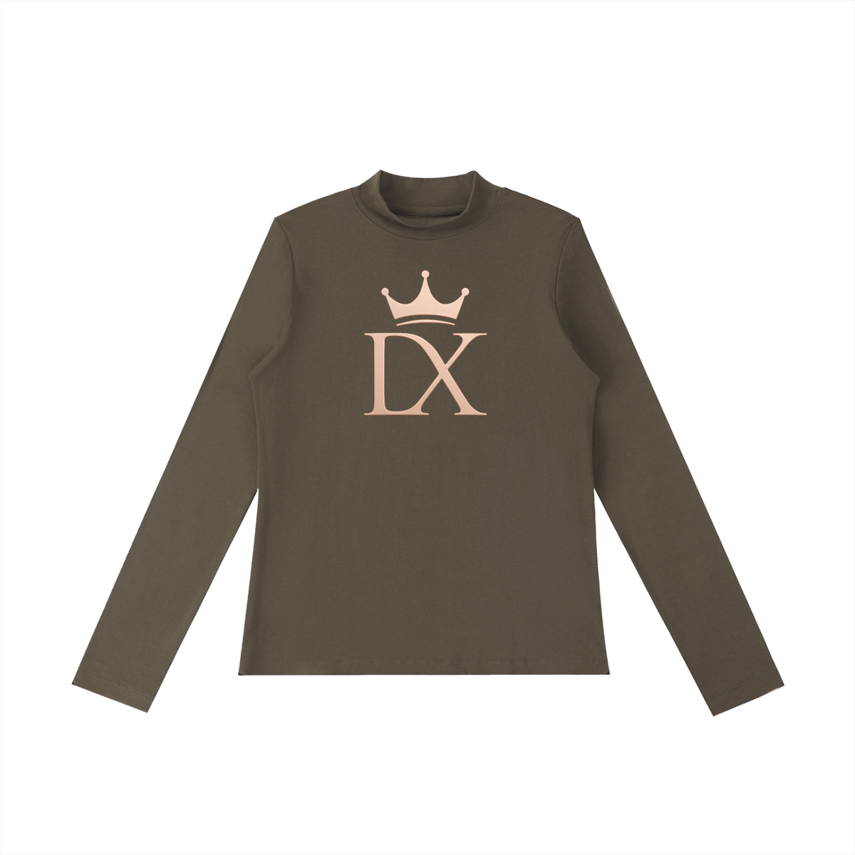 Crowned Essence Mock-Neck Luxe Top