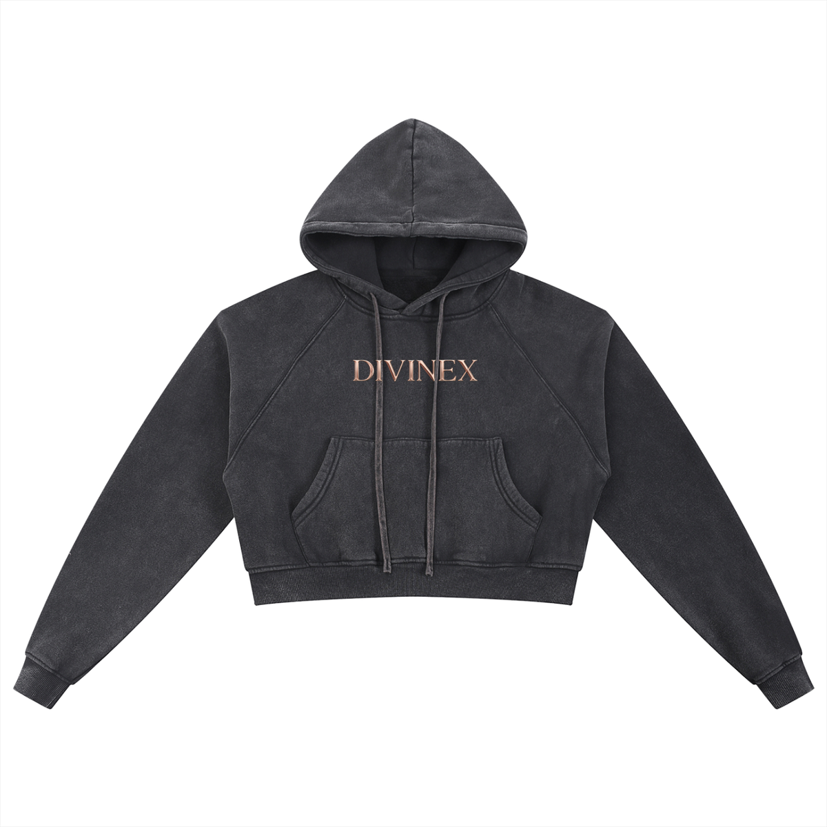 Snowwashed DivineX Cropped Hoodie