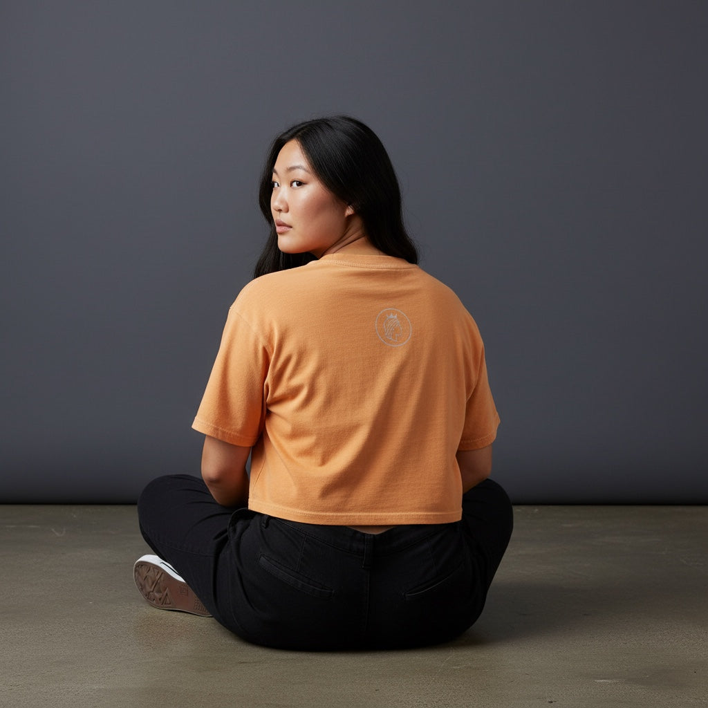Snowwashed Signature Cropped Tee