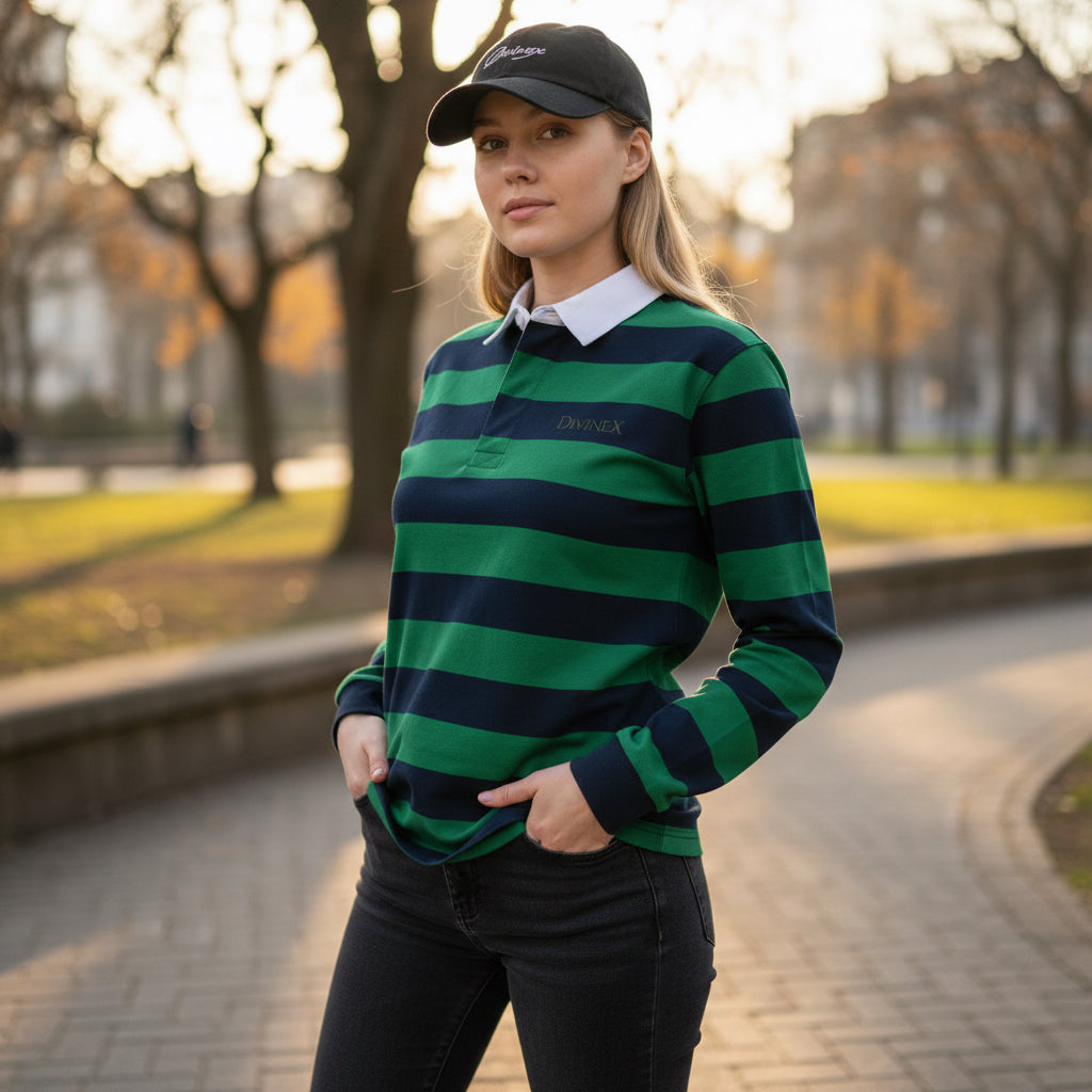 DivineX Precision Stripe Polo