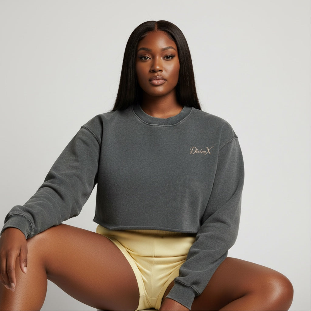 Ashfall Raw-Edge Crop Crew