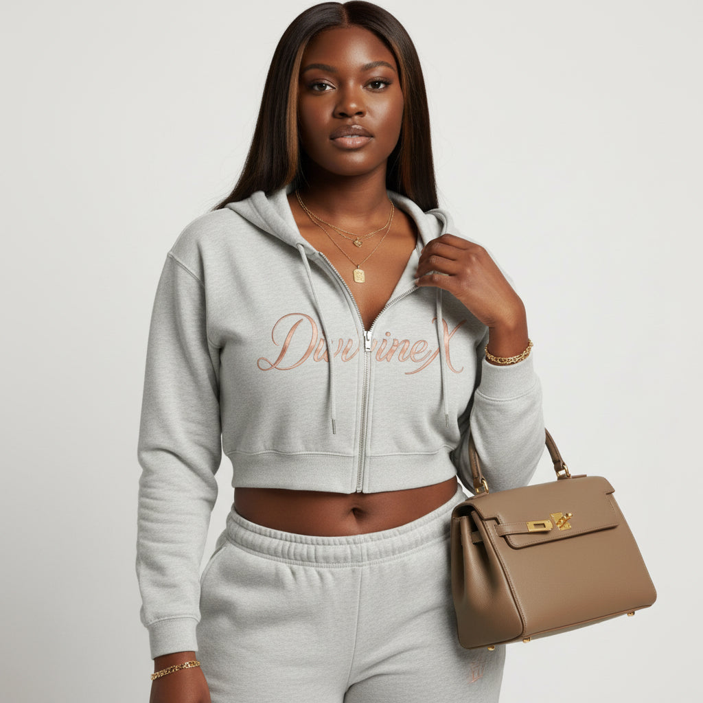 DivineX Zip Crop Hoodie