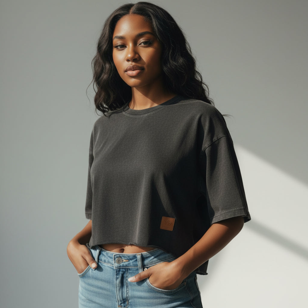DivineX RoseStamp Boxy Tee