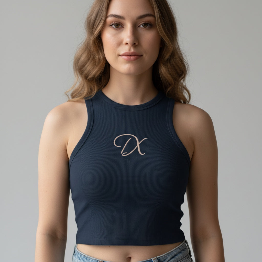 Chic Monogram 'DX' Tank Top