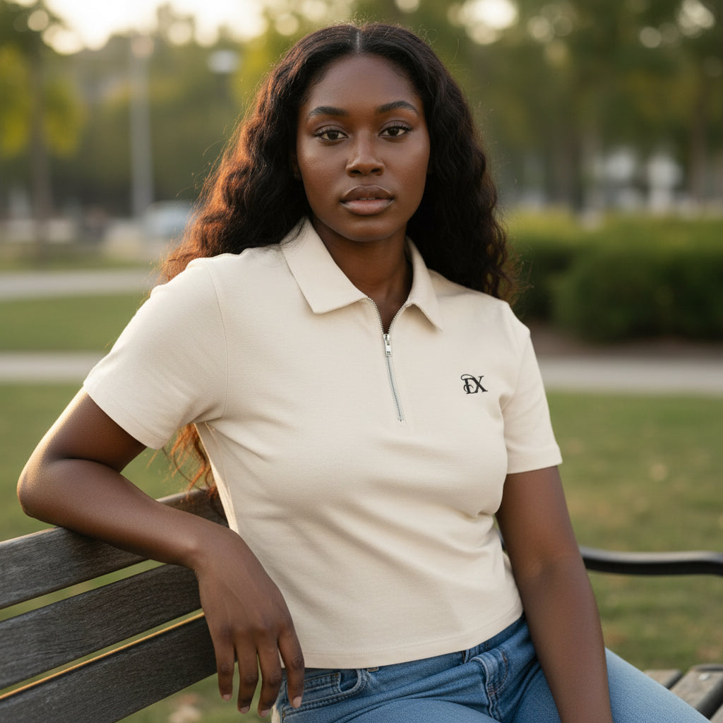 DivineX Modern Half-Zip Polo
