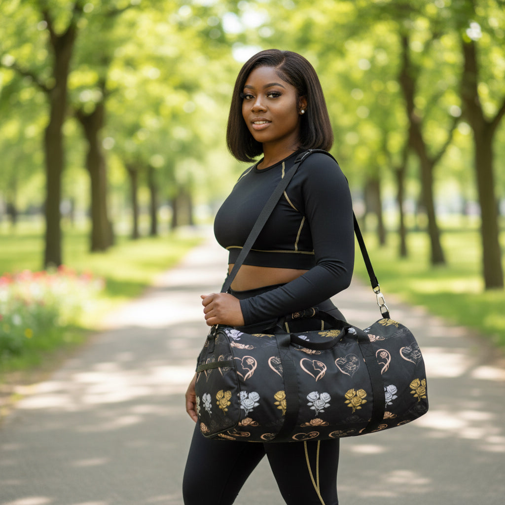 DivineX Noir Bloom Duffel