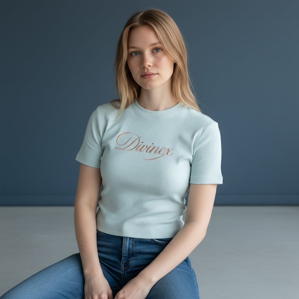 DivineX Signature Slim Mock-Neck Tee