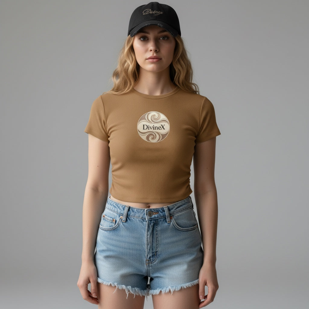 Velour Cinch Crop