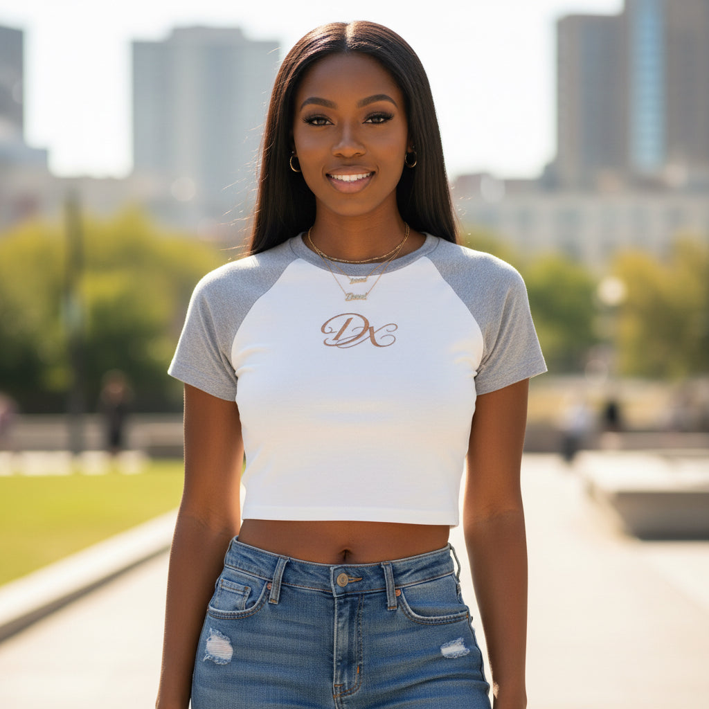 DX Monogram Raglan Crop Top