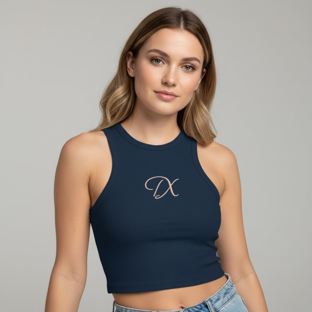 Chic Monogram 'DX' Tank Top