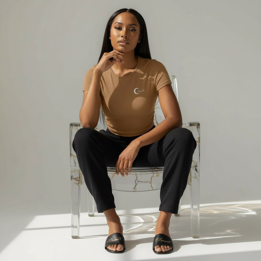 Velour Cinch Crop