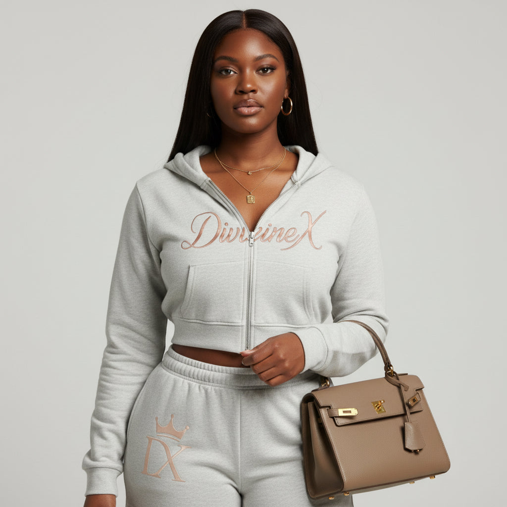 DivineX Zip Crop Hoodie
