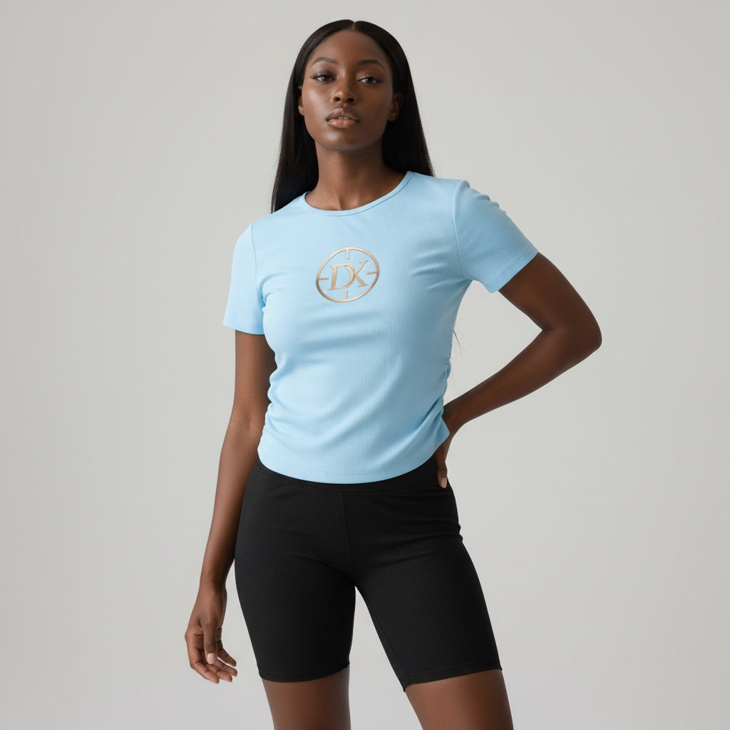 Velour Cinch Crop