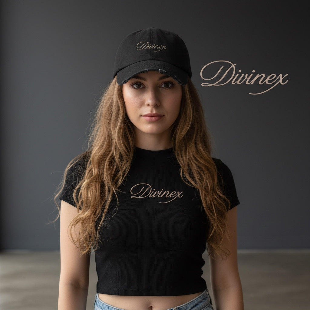 DivineX Script Vintage Cap