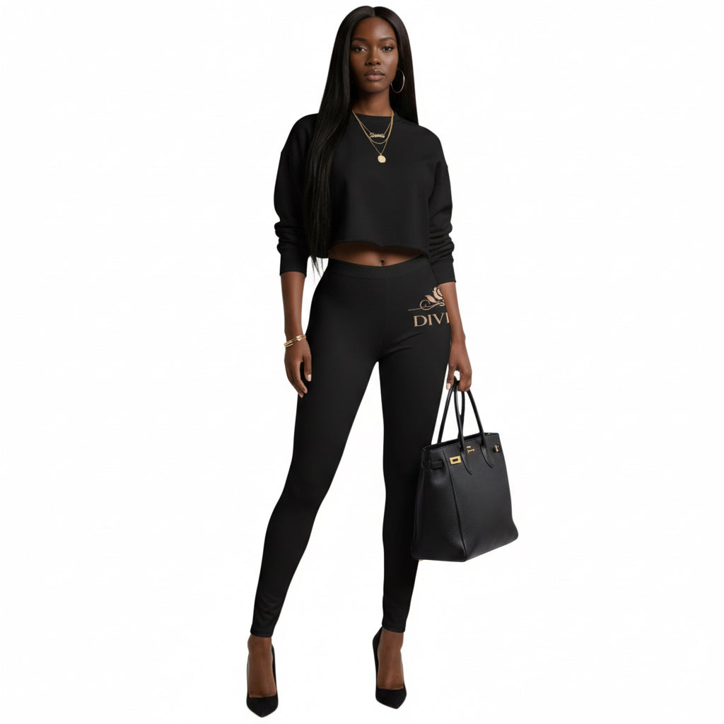 DivineX Noir Rose Legging