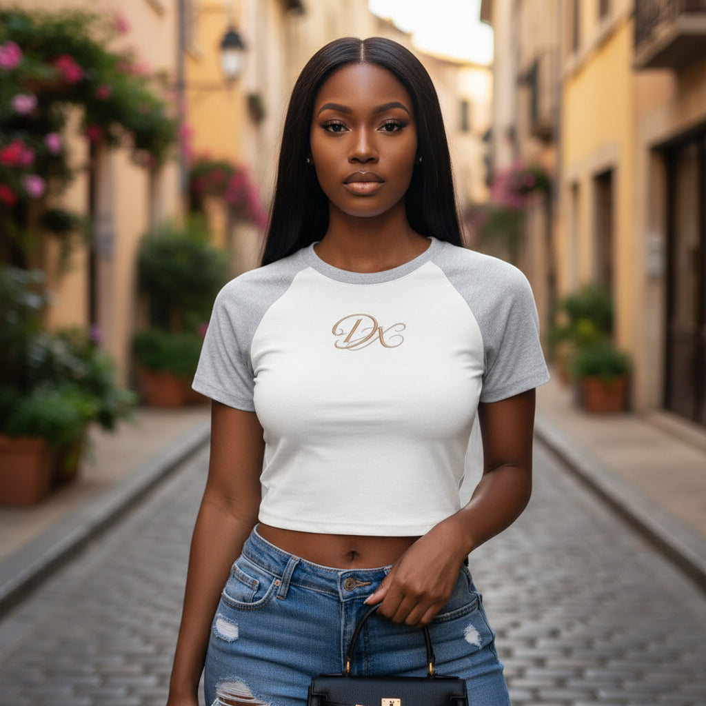 DX Monogram Raglan Crop Top