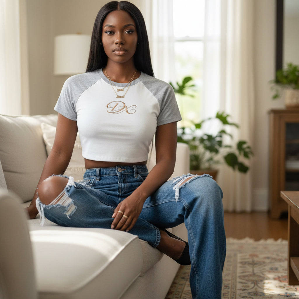 DX Monogram Raglan Crop Top