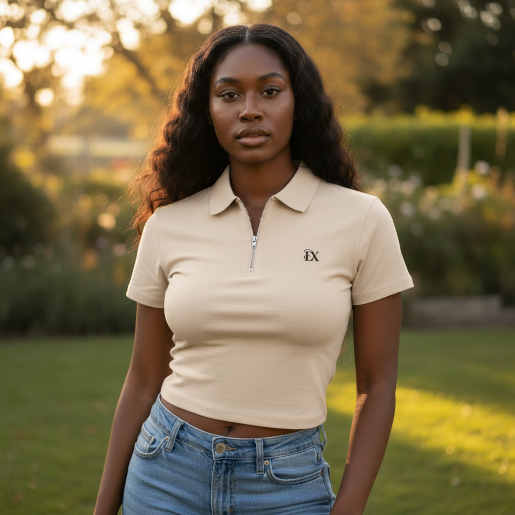 DivineX Modern Half-Zip Polo